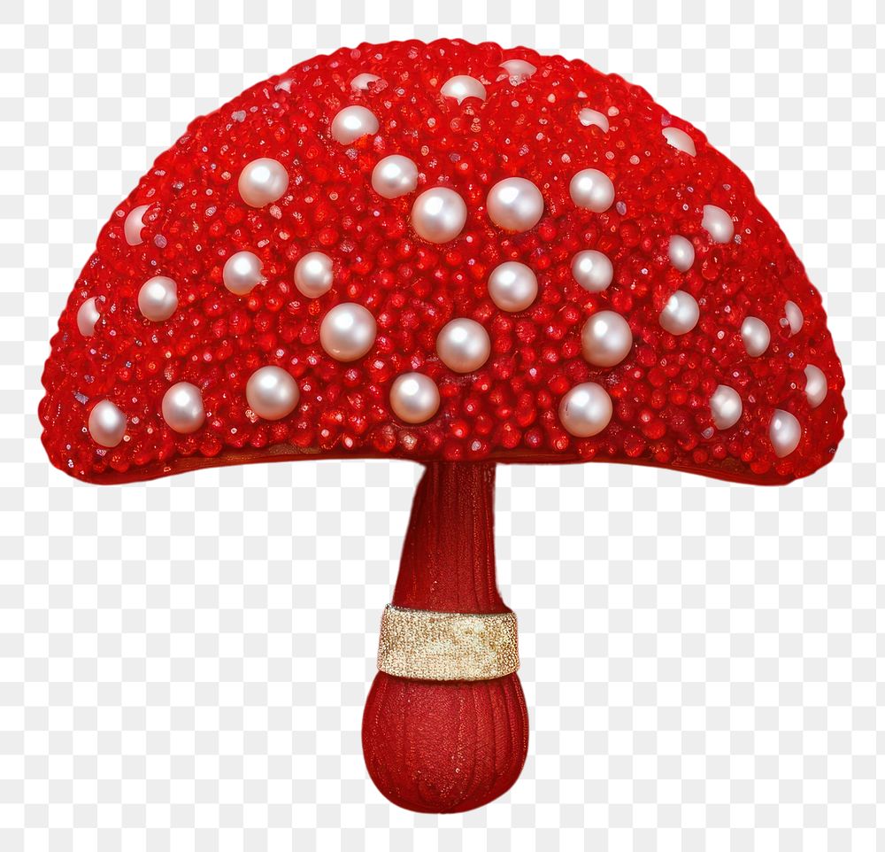 PNG Mushroom fungus red red background. AI generated Image by rawpixel.