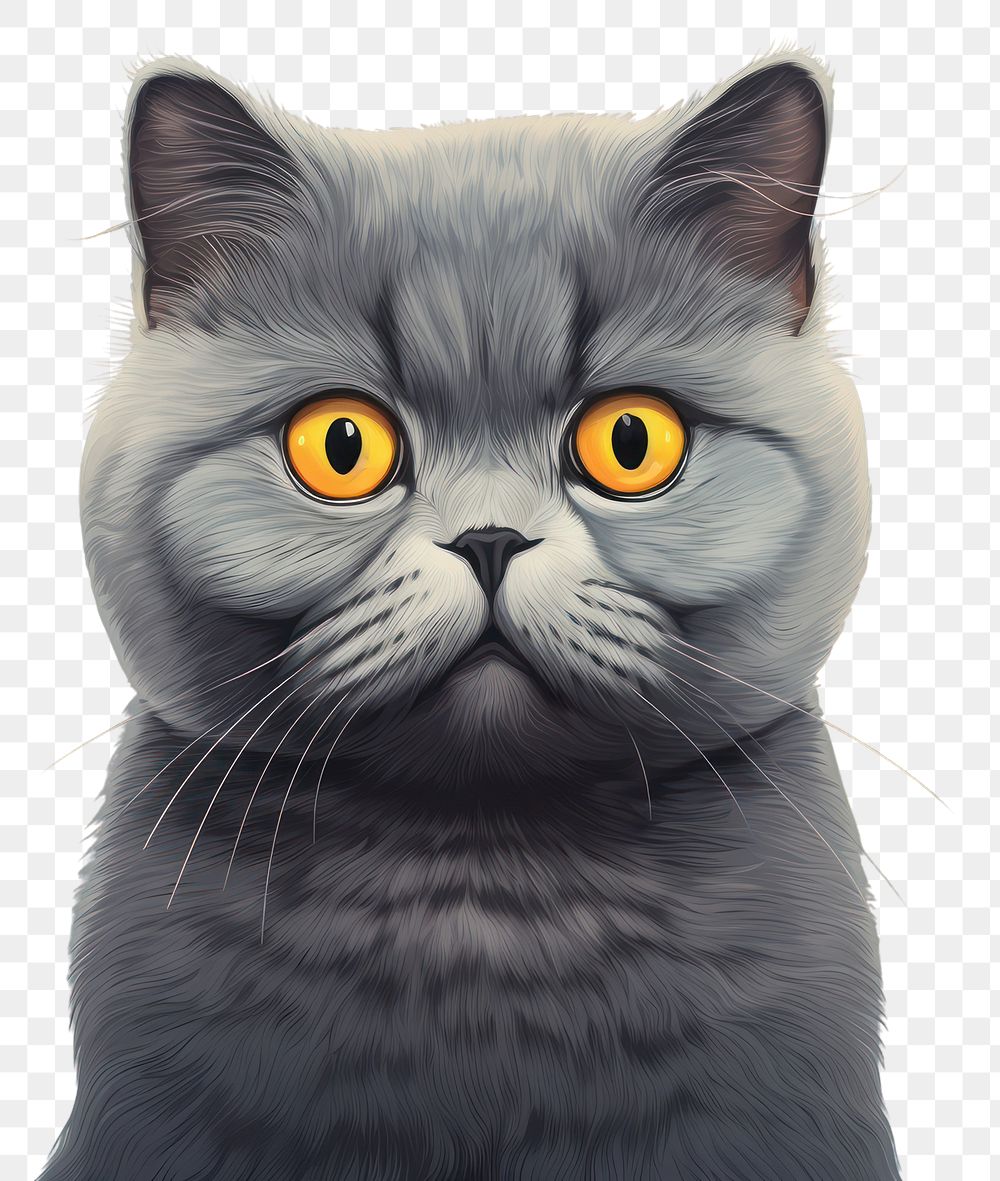 PNG Gray cat animal mammal cute. AI generated Image by rawpixel.