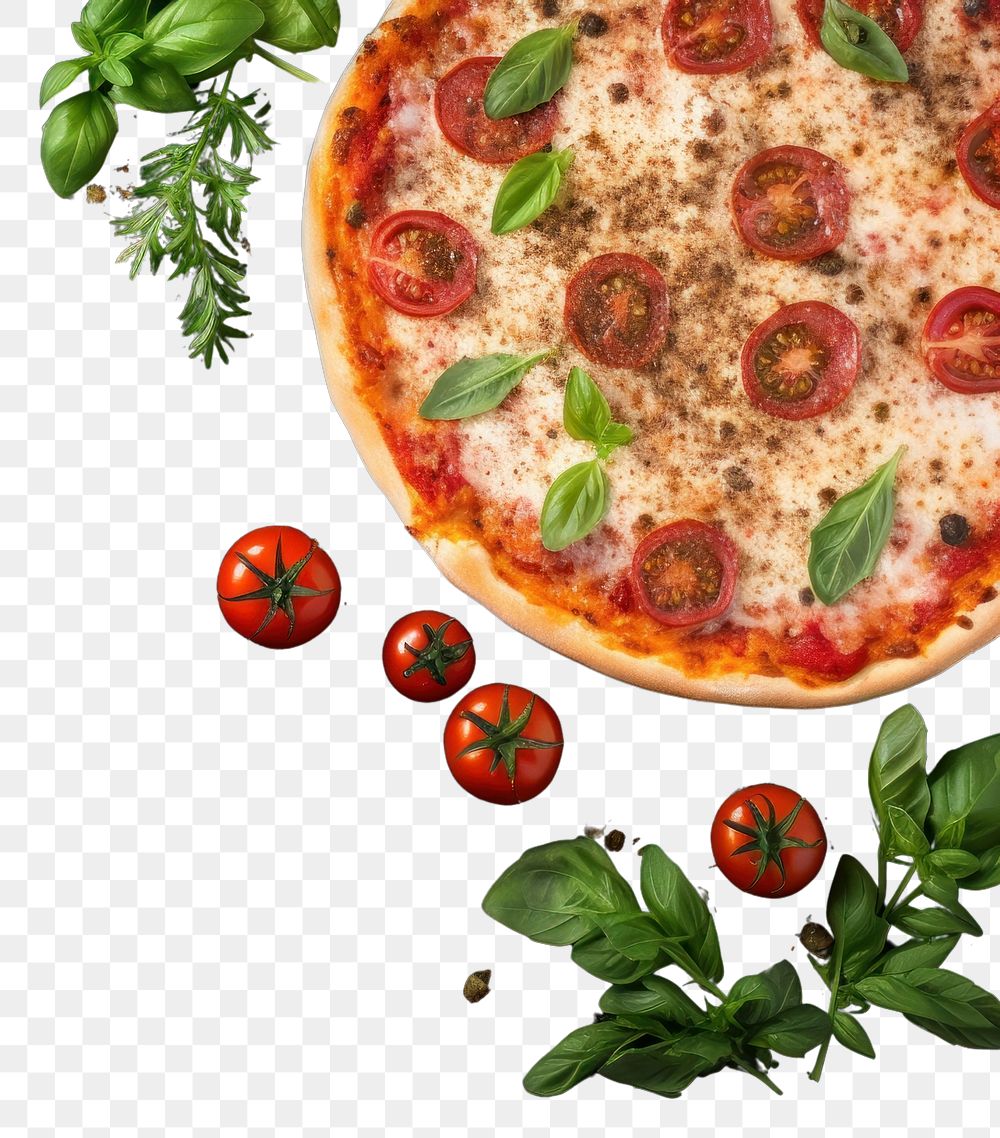PNG  Pizzas food mozzarella pepperoni. AI generated Image by rawpixel.