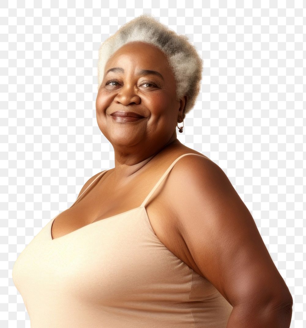 PNG  Senior portrait adult smile. AI generated Image by rawpixel.