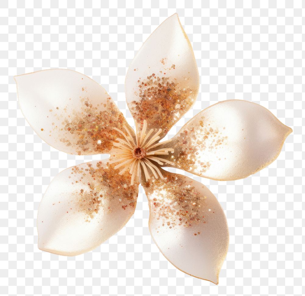 PNG Brooch flower petal plant. AI generated Image by rawpixel.