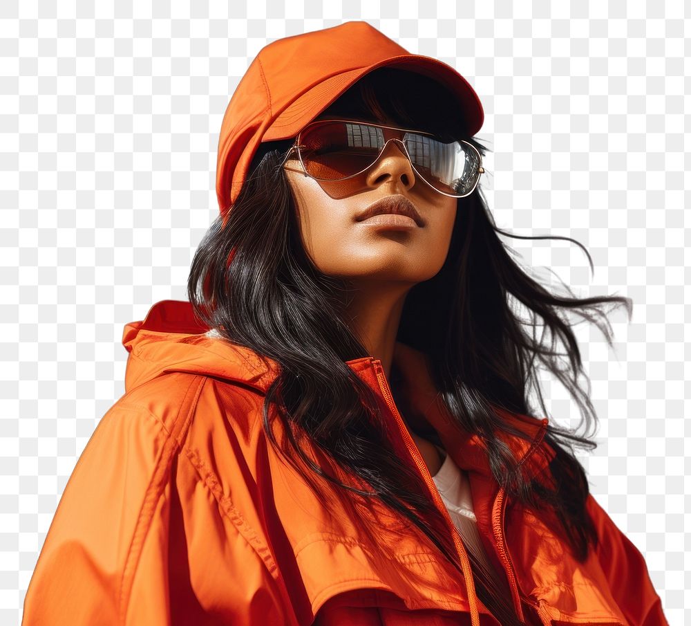PNG  Streetwear sunglasses portrait jacket. AI generated Image by rawpixel.