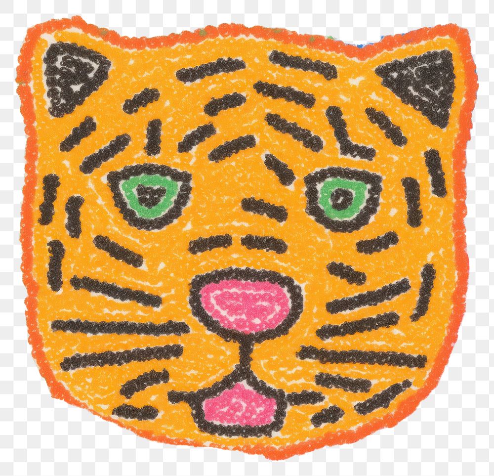 PNG A tiger backgrounds pattern art. AI generated Image by rawpixel.