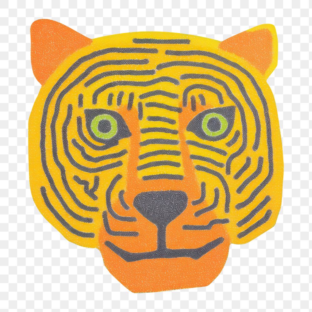 PNG A tiger backgrounds animal mammal. AI generated Image by rawpixel.