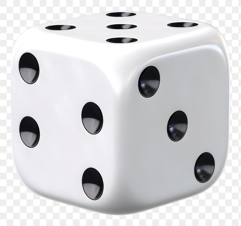 PNG Dice white game white background. AI generated Image by rawpixel.