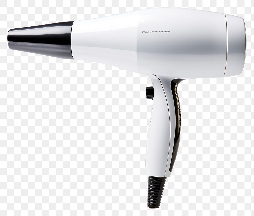 PNG Hair dryer white background equipment appliance. AI generated Image by rawpixel.