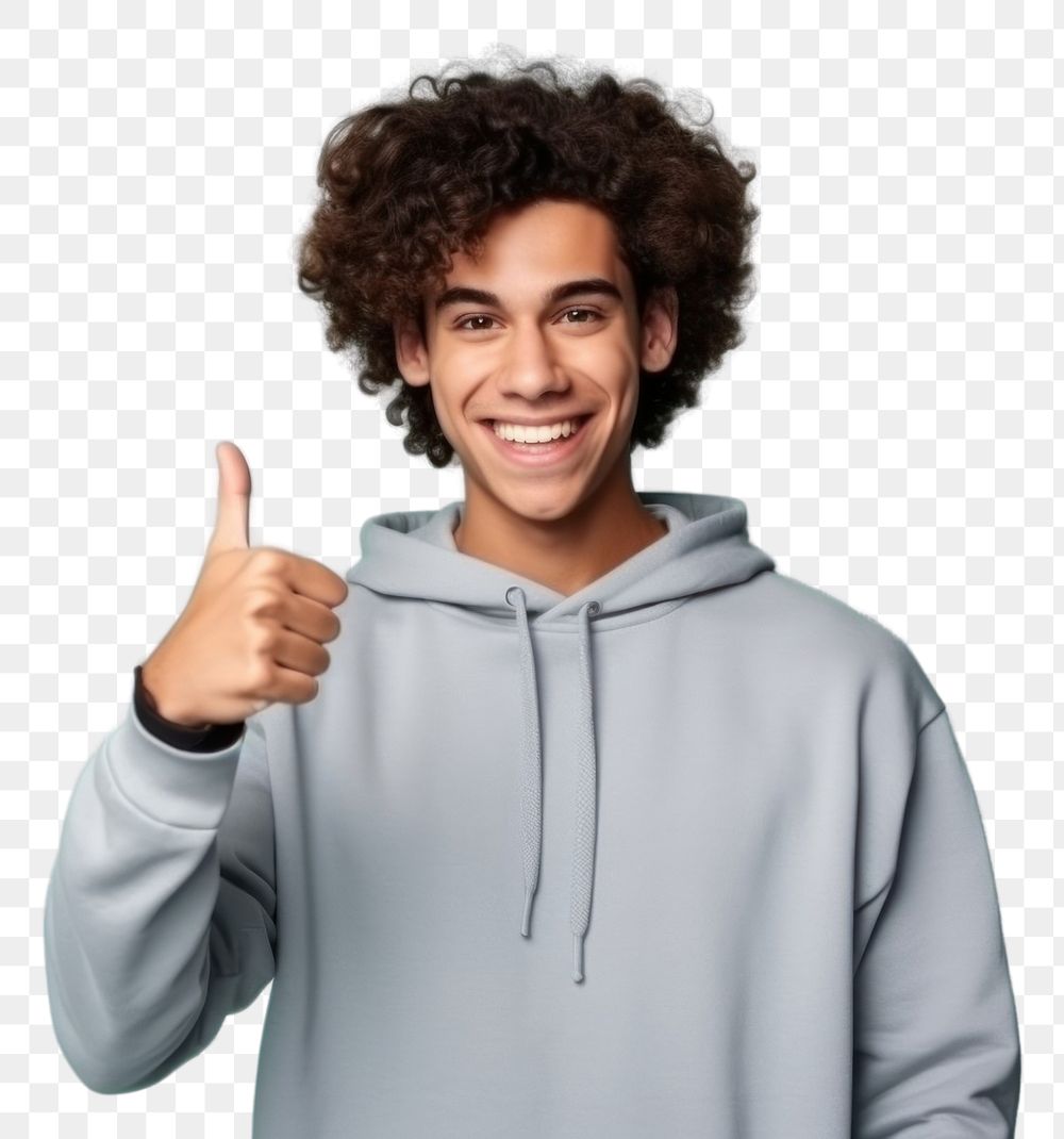 PNG Young woman showing a black screen displaying sweatshirt smile adult. 