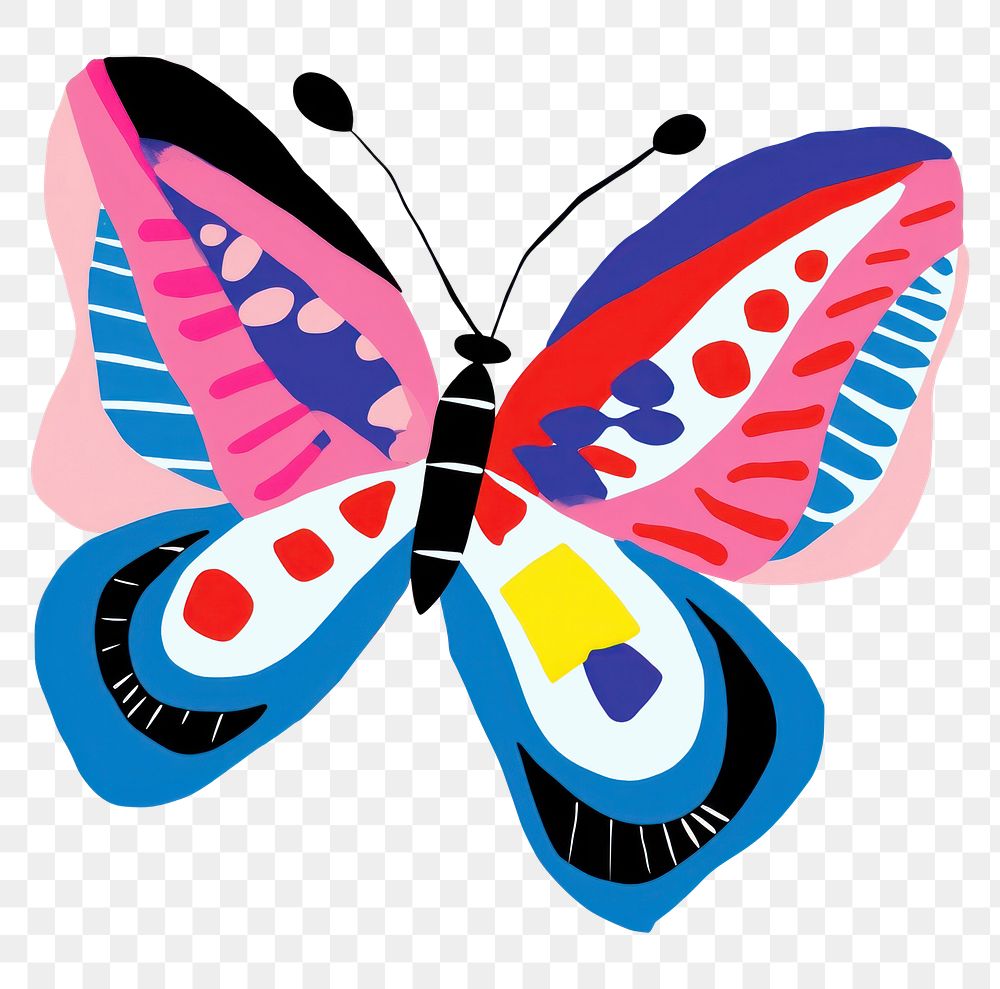 PNG Butterfly graphics pattern creativity. AI generated Image by rawpixel.