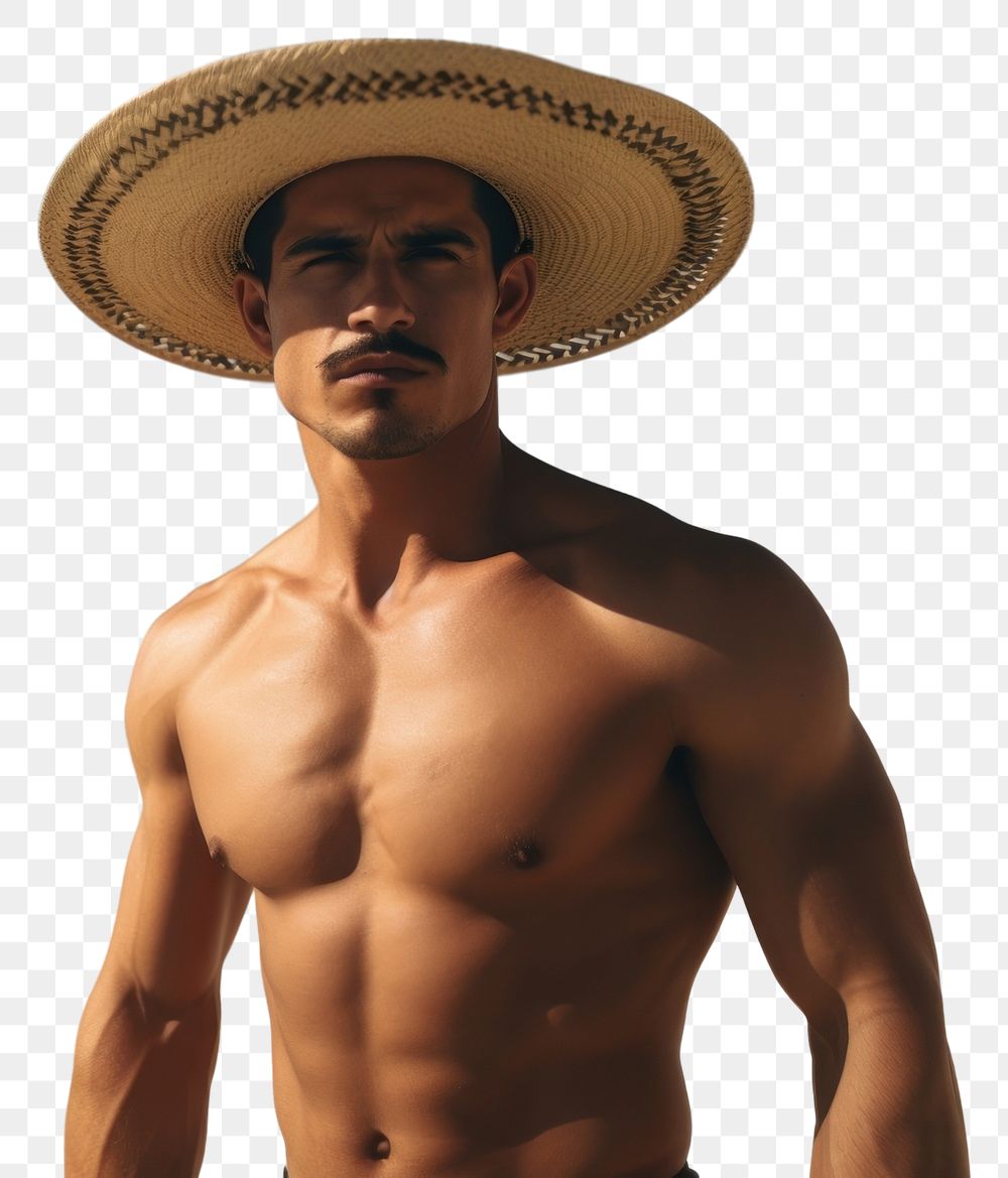 PNG Mexican man summer beach adult. AI generated Image by rawpixel.
