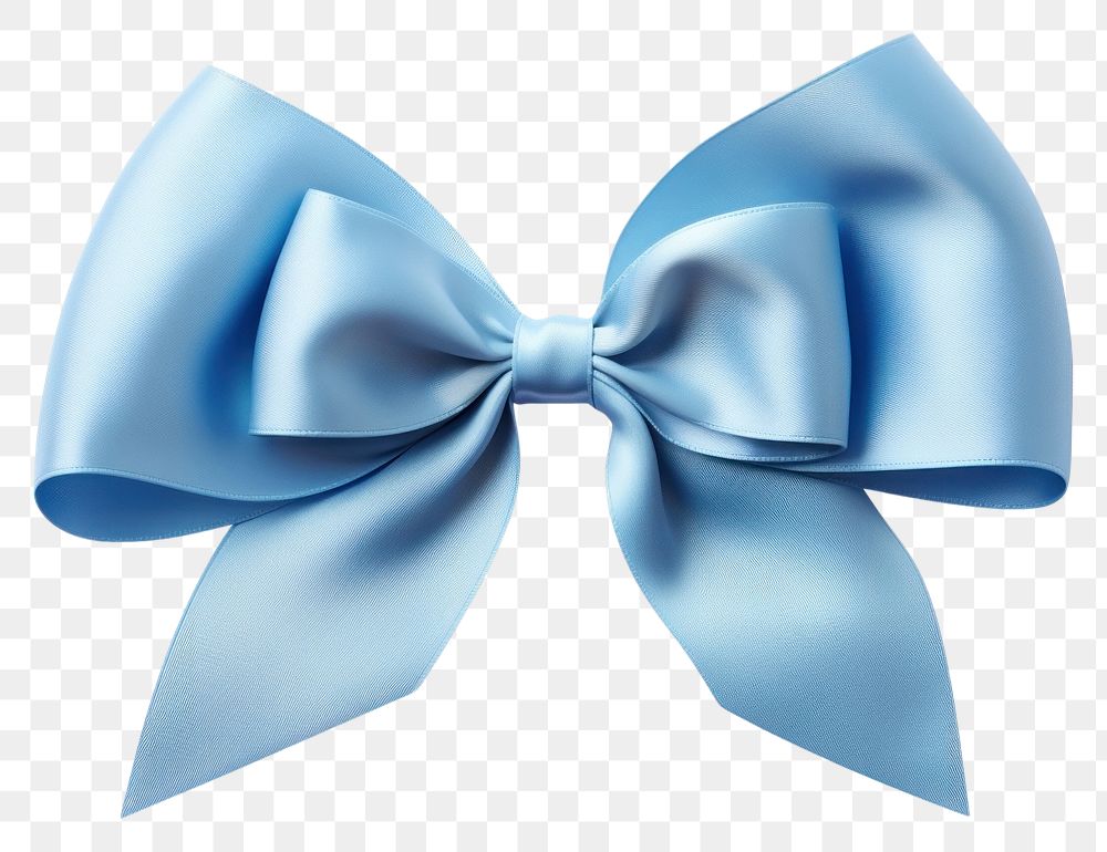 PNG Blue ribbon with bow white background celebration accessories. AI generated Image by rawpixel.