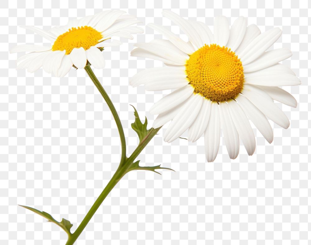 PNG Close-up chamomile flower daisy plant white. AI generated Image by rawpixel.