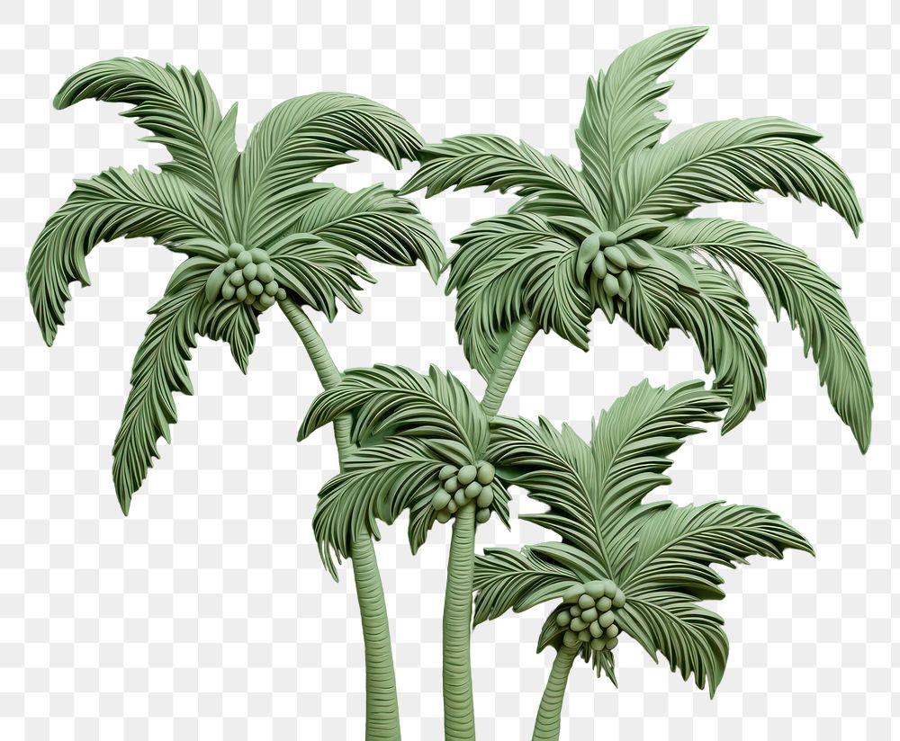 PNG Palm tree green plant leaf. AI generated Image by rawpixel.