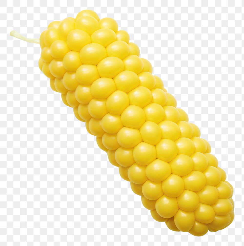 PNG  A balloon twisting in the shape of a corn plant food white background. AI generated Image by rawpixel.