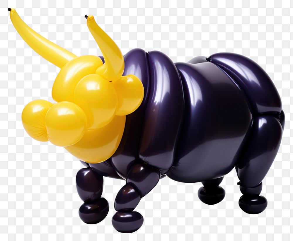 PNG  A balloon twisting in the shape of a buffalo figurine representation creativity. AI generated Image by rawpixel.