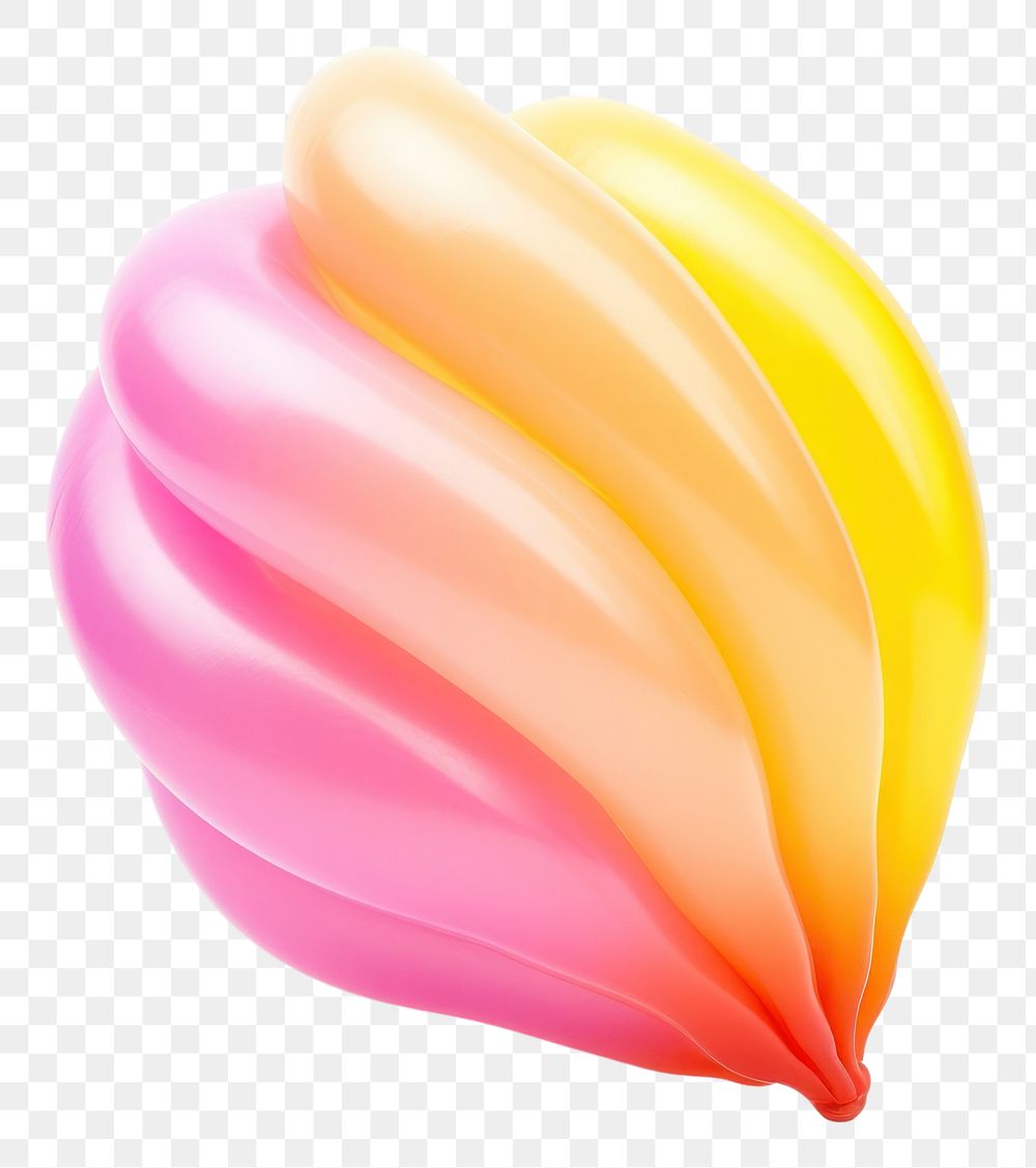 PNG  A balloon twisting in the shape of a seashell white background lightweight freshness. AI generated Image by rawpixel.