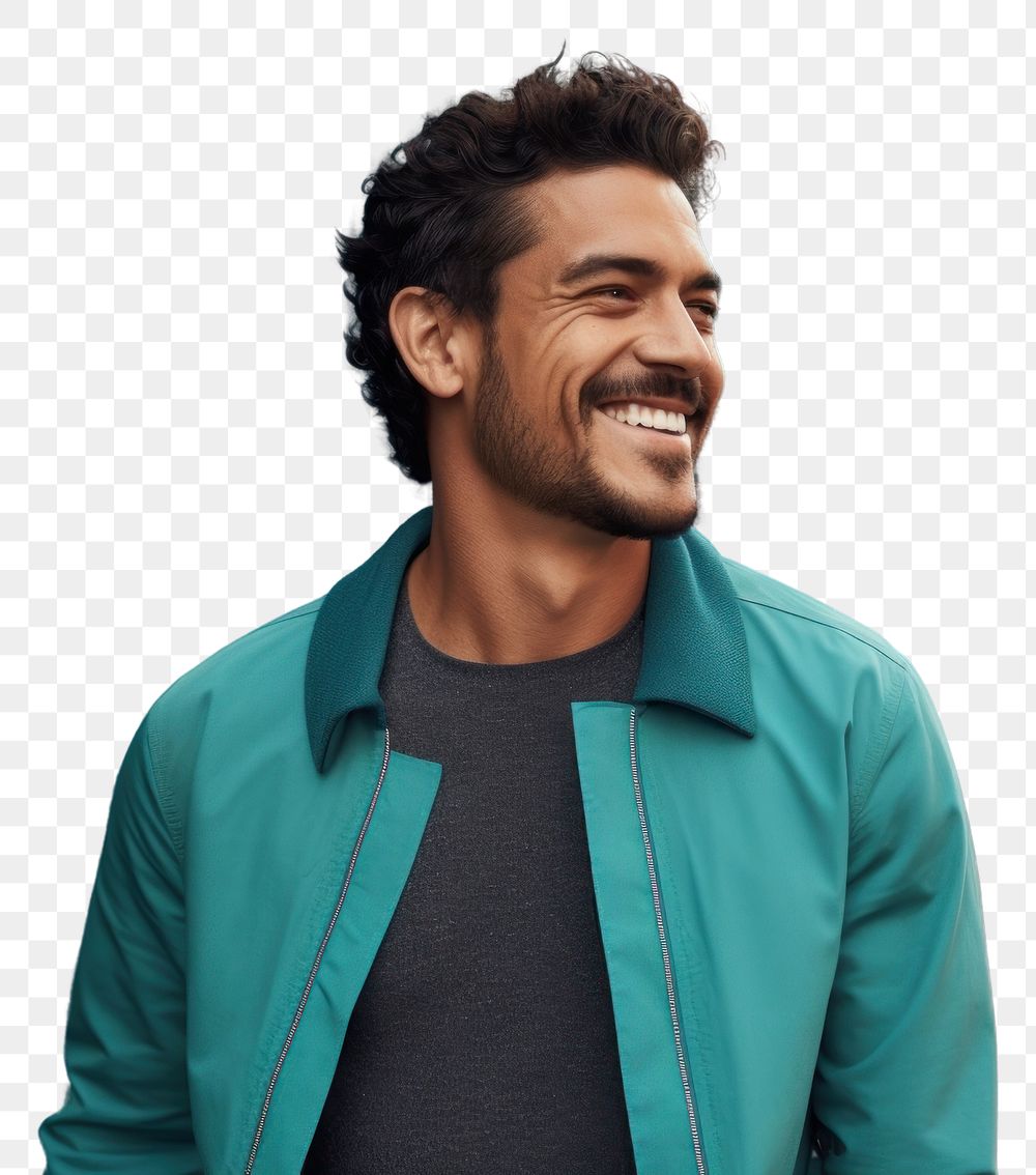 PNG Latino man laughing adult smile. AI generated Image by rawpixel.