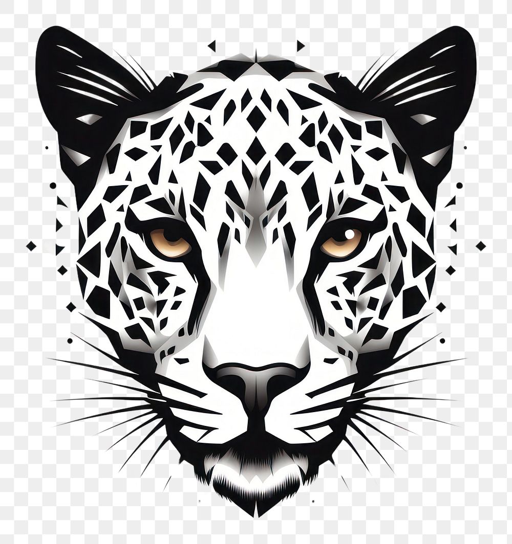 PNG Leopard face animal mammal creativity. AI generated Image by rawpixel.