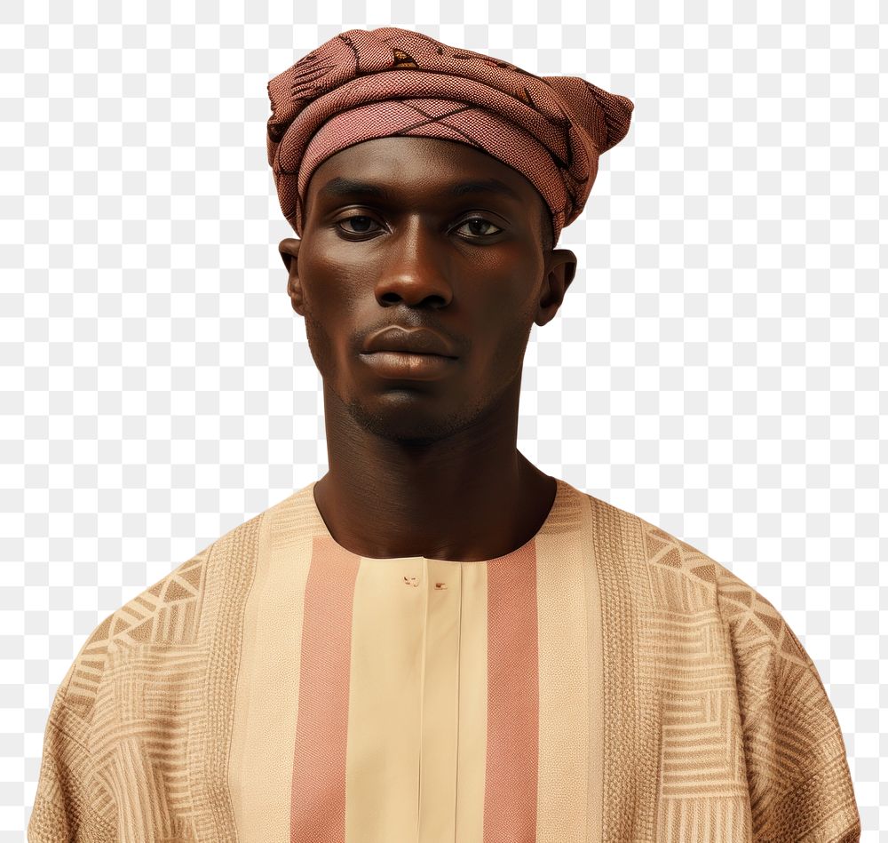 PNG Traditional clothing portrait turban adult. AI generated Image by rawpixel.