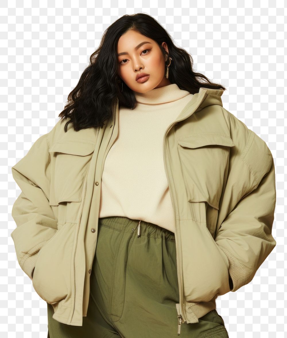 PNG  Streetwear overcoat portrait jacket. AI generated Image by rawpixel.