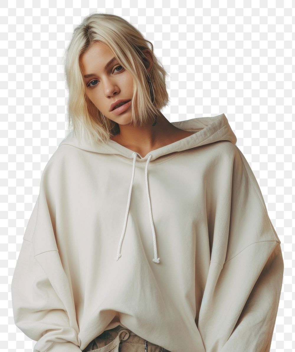 PNG  Streetwear sweatshirt portrait sweater. AI generated Image by rawpixel.