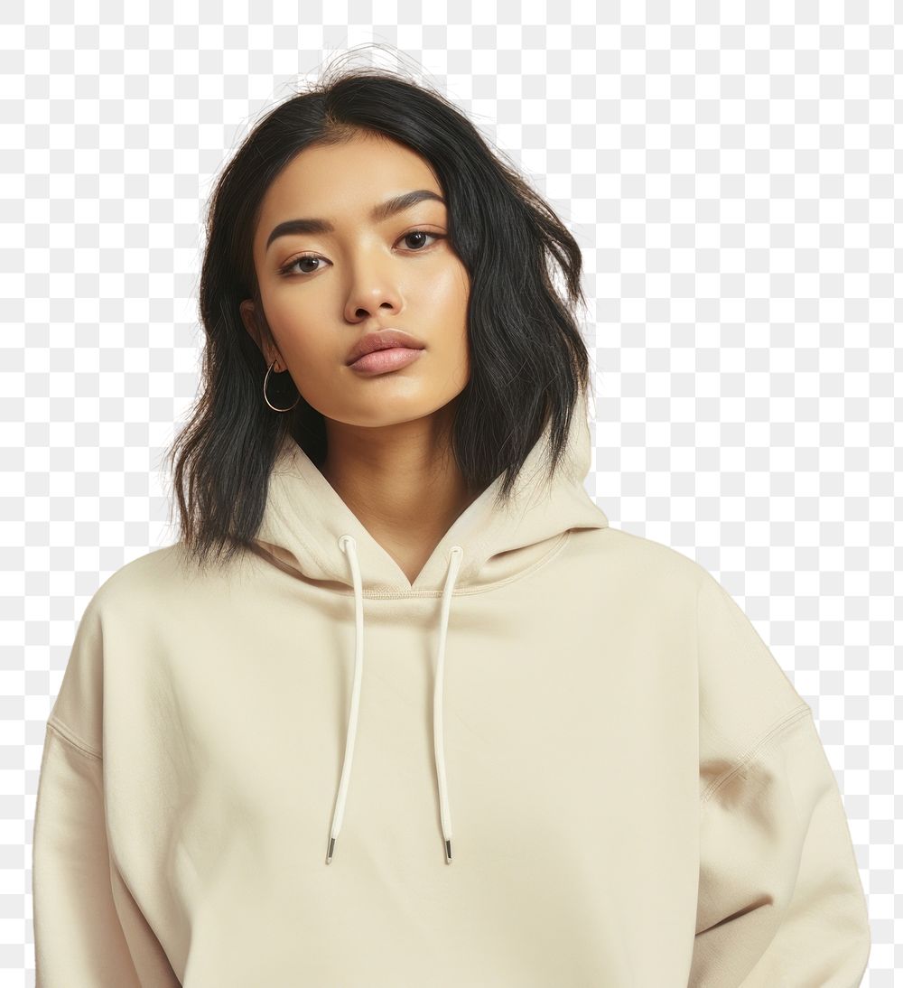 PNG  Streetwear sweatshirt portrait adult. AI generated Image by rawpixel.
