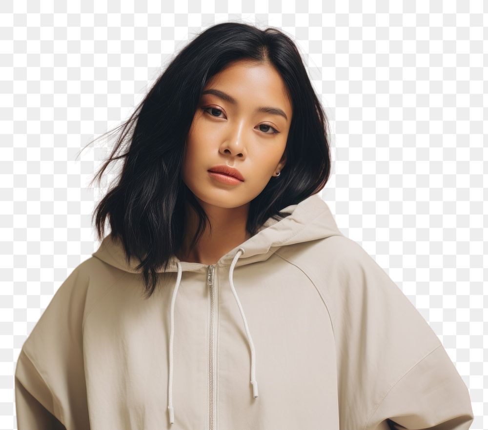 PNG  Streetwear portrait adult woman. AI generated Image by rawpixel.