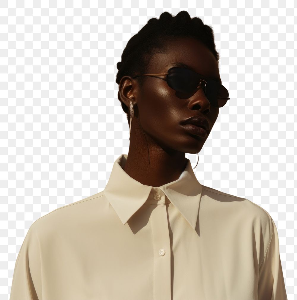 PNG Minimalist clothing sunglasses portrait fashion. AI generated Image by rawpixel.