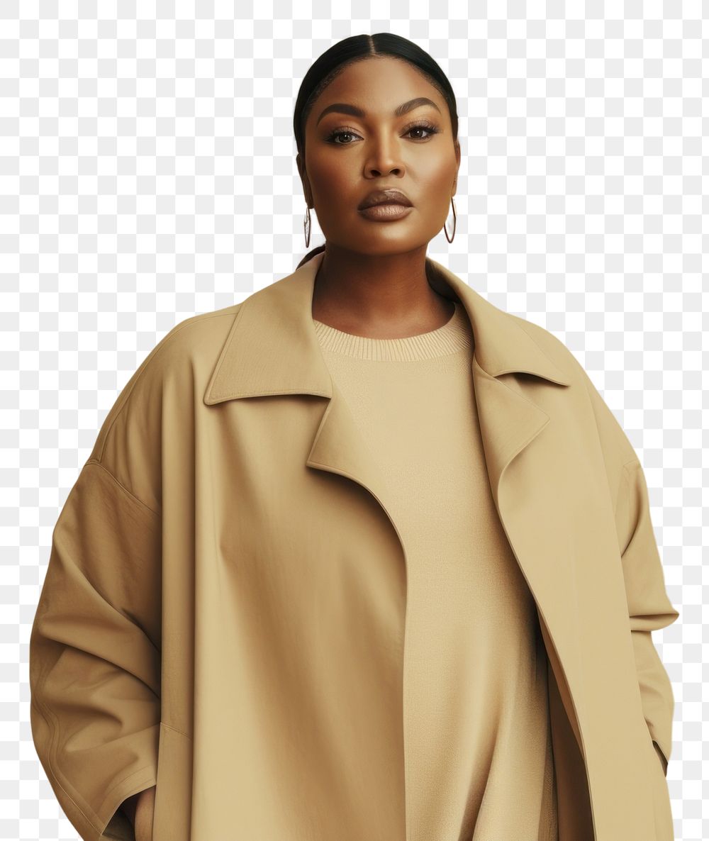 PNG Minimalist autumn clothing overcoat portrait fashion. AI generated Image by rawpixel.