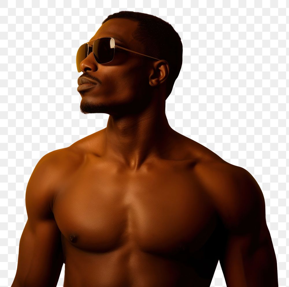PNG Black man photography sunglasses portrait. AI generated Image by rawpixel.