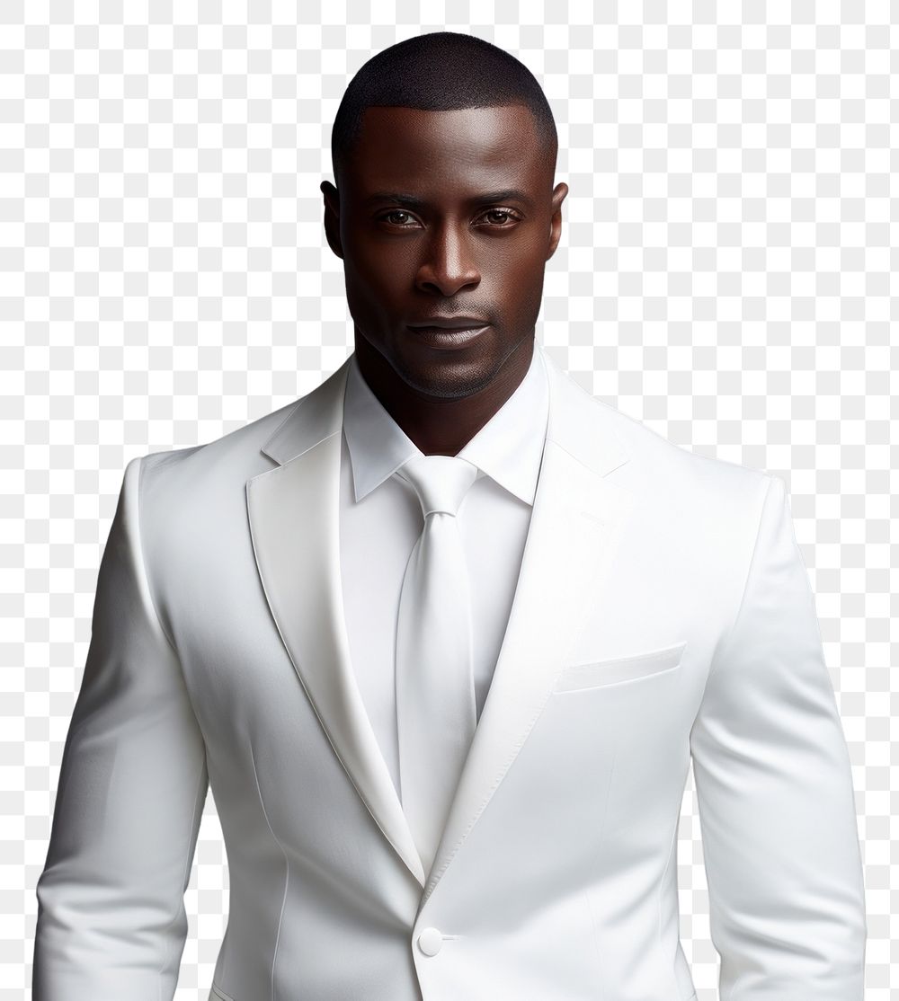PNG  Dark skinned man portrait photography fashion. AI generated Image by rawpixel.