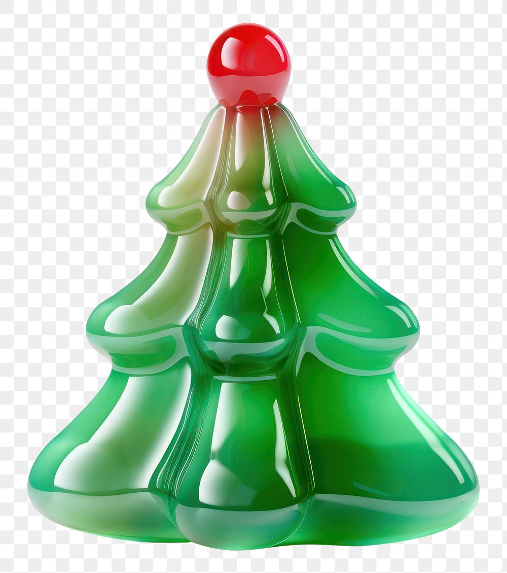 PNG Cute christmas tree shape green transparent. AI generated Image by rawpixel.