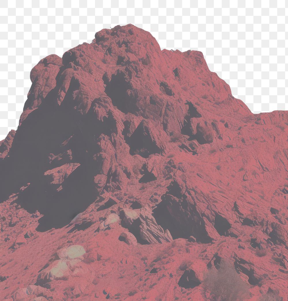 PNG Red desert mountain outdoors nature. AI generated Image by rawpixel.