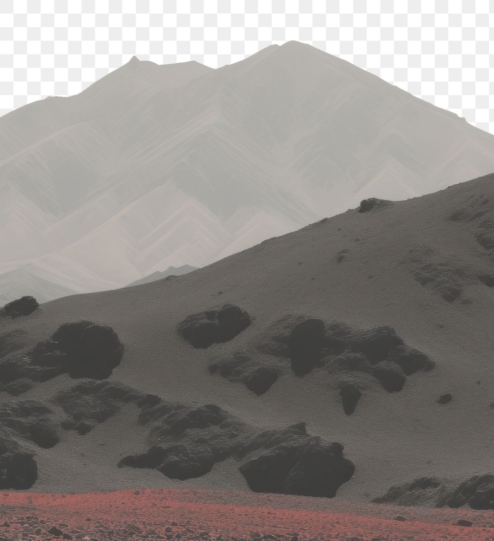 PNG Red desert outdoors nature tranquility. AI generated Image by rawpixel.