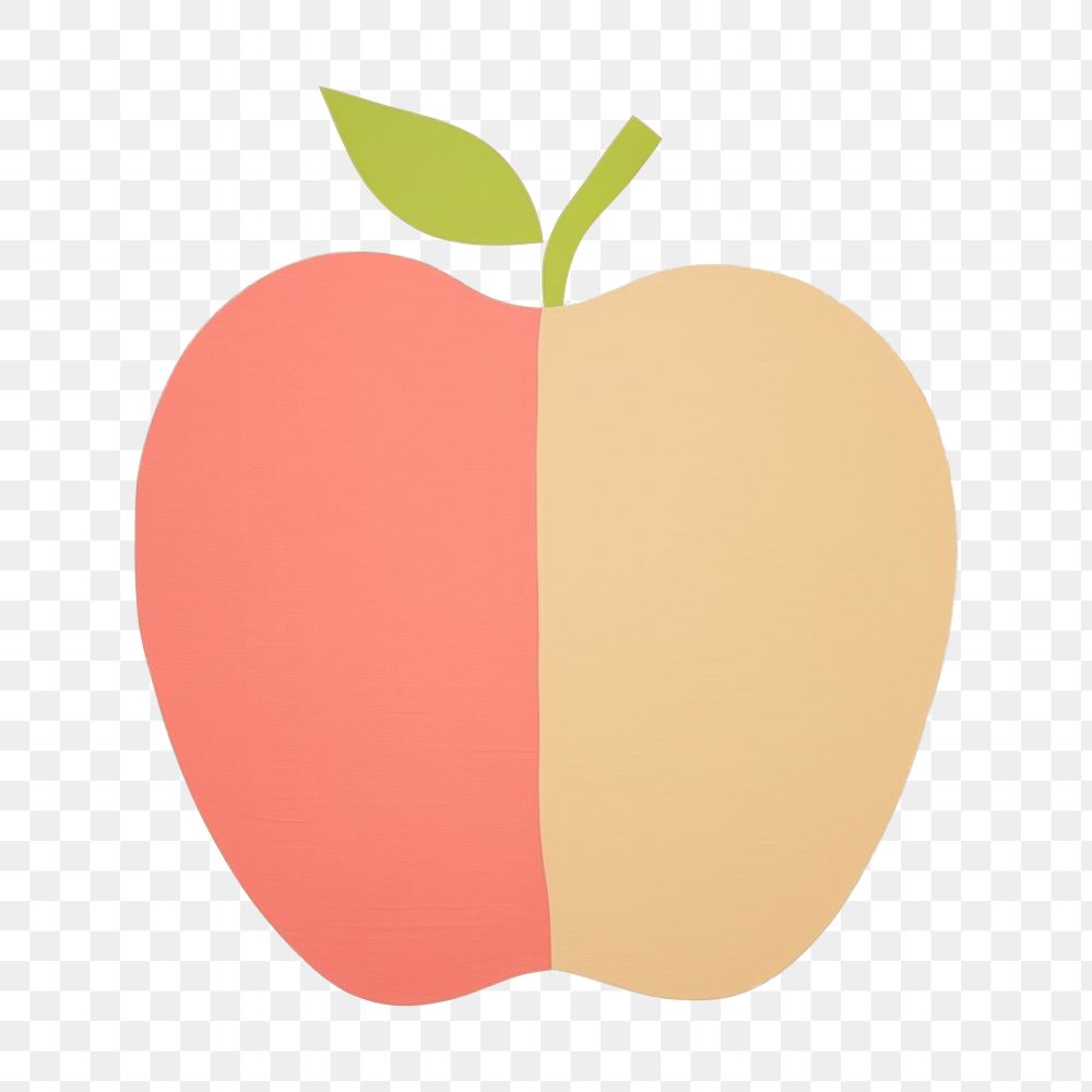 PNG  Abstract apple painting fruit plant. AI generated Image by rawpixel.