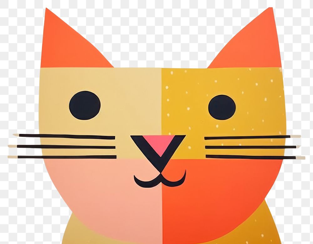 PNG Abstract cat mammal art anthropomorphic. AI generated Image by rawpixel.