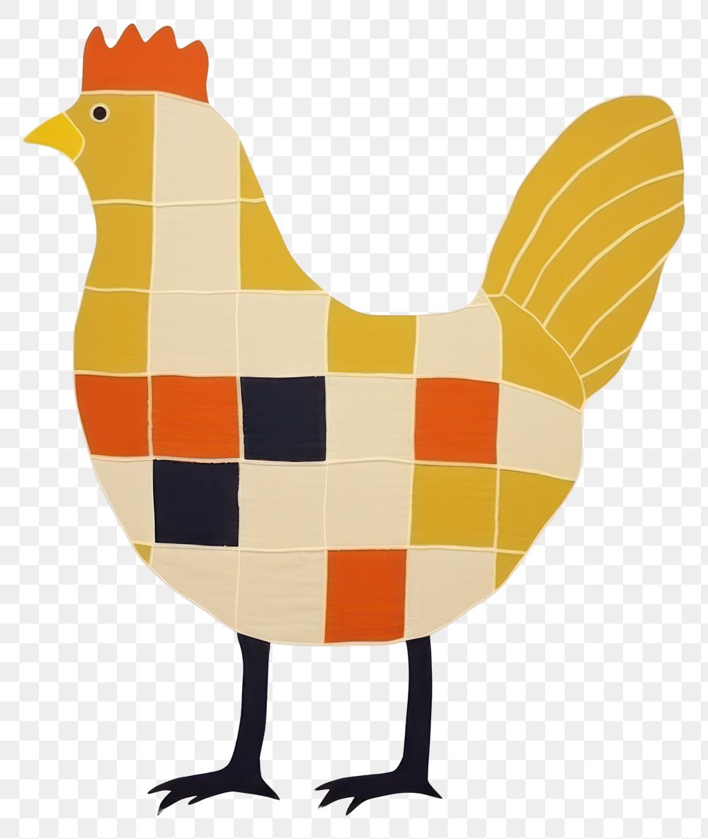 PNG  Abstract chicken painting poultry animal. AI generated Image by rawpixel.