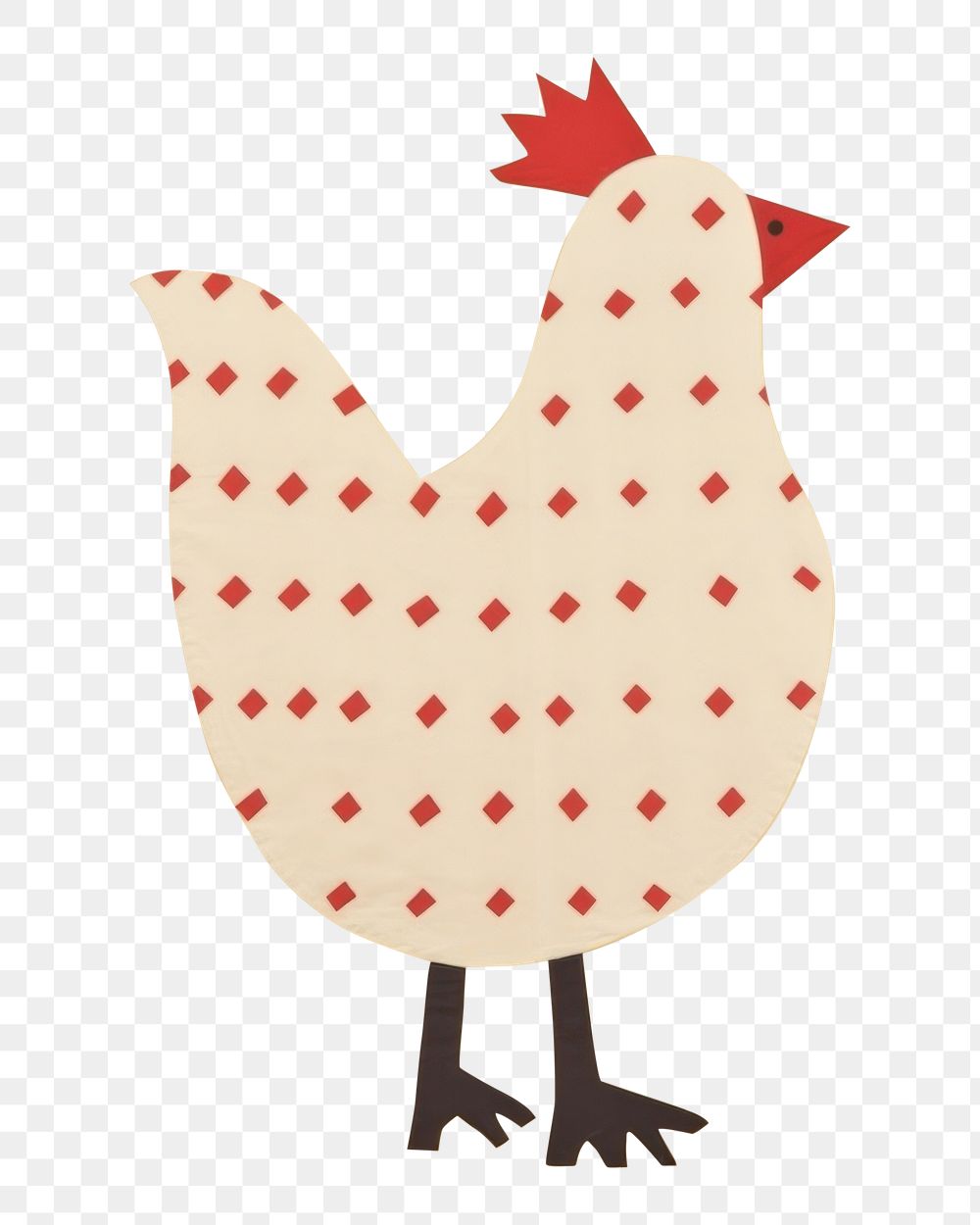 PNG  Abstract chicken pattern textile animal. AI generated Image by rawpixel.