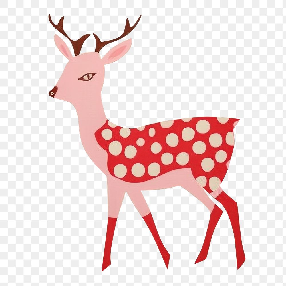 PNG  Abstract deer animal mammal art. AI generated Image by rawpixel.