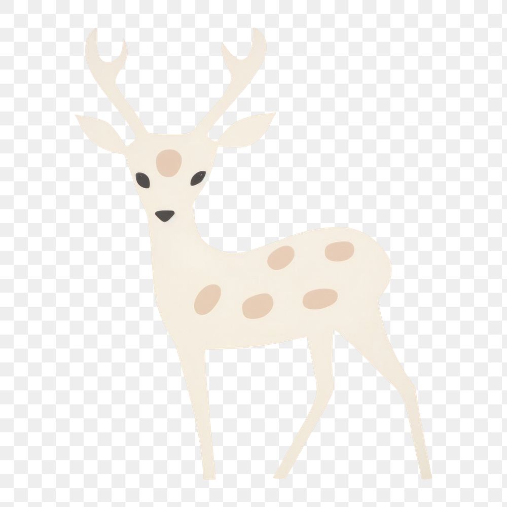 PNG  Abstract deer wildlife animal mammal. AI generated Image by rawpixel.