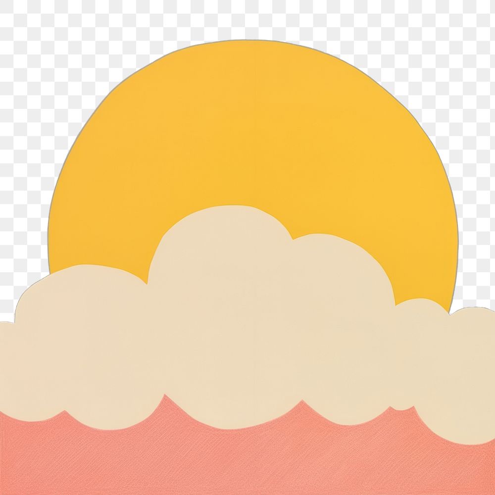 PNG  Sun and cloud backgrounds painting nature. AI generated Image by rawpixel.