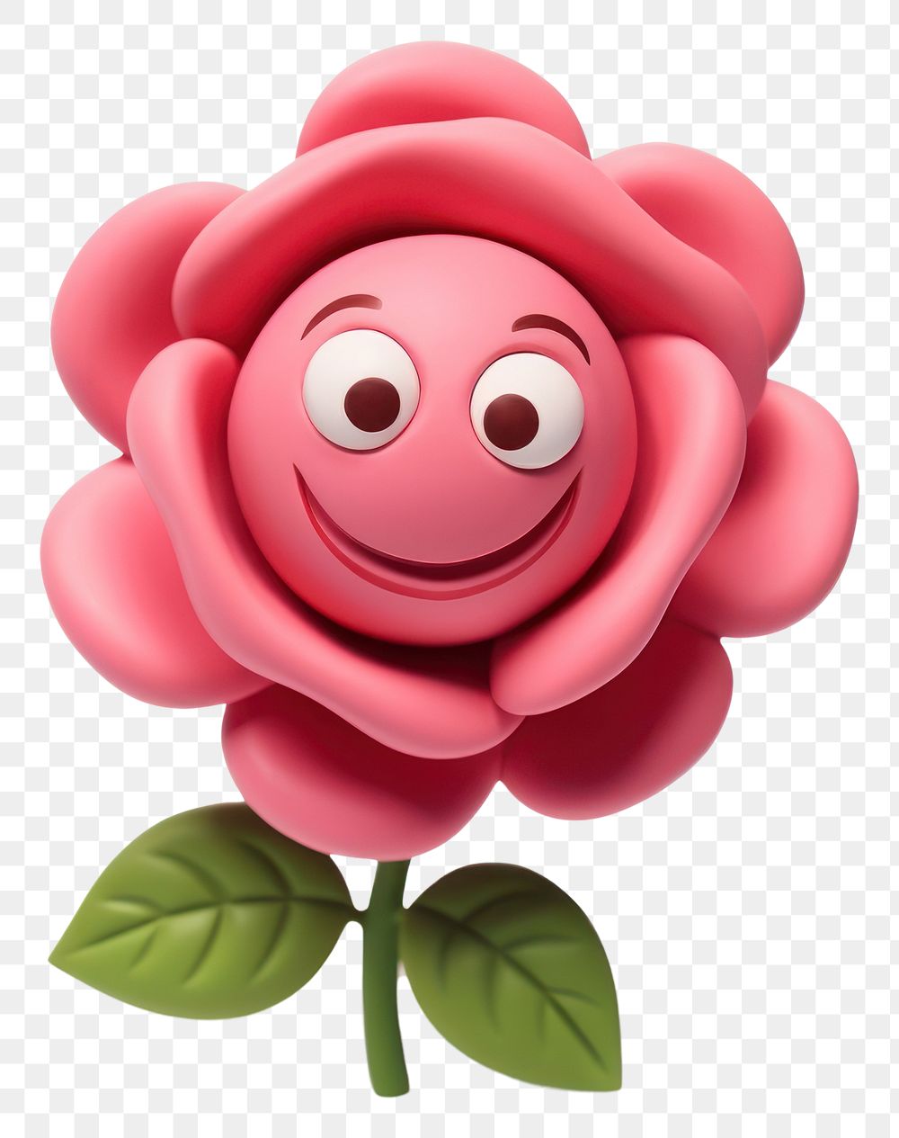 PNG Cartoon rose flower petal plant. AI generated Image by rawpixel.