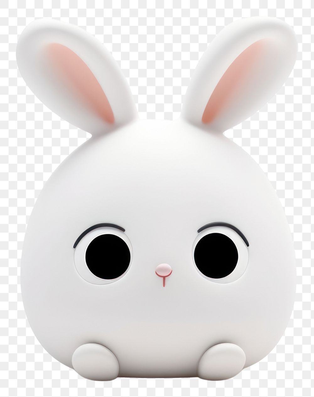 PNG White bunny funny animal mammal cute. AI generated Image by rawpixel.