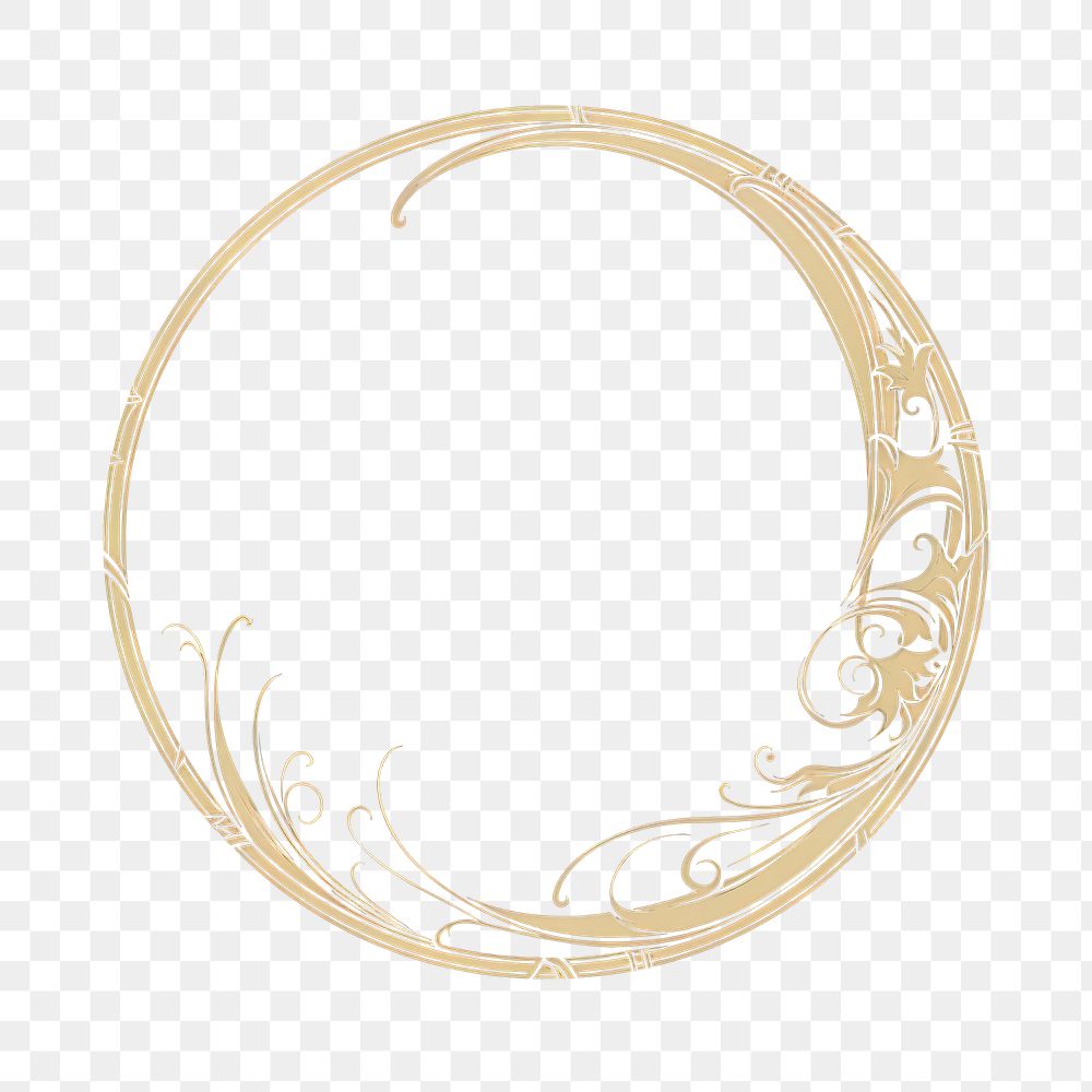 PNG Art nouveau circle photography crescent. AI generated Image by rawpixel.