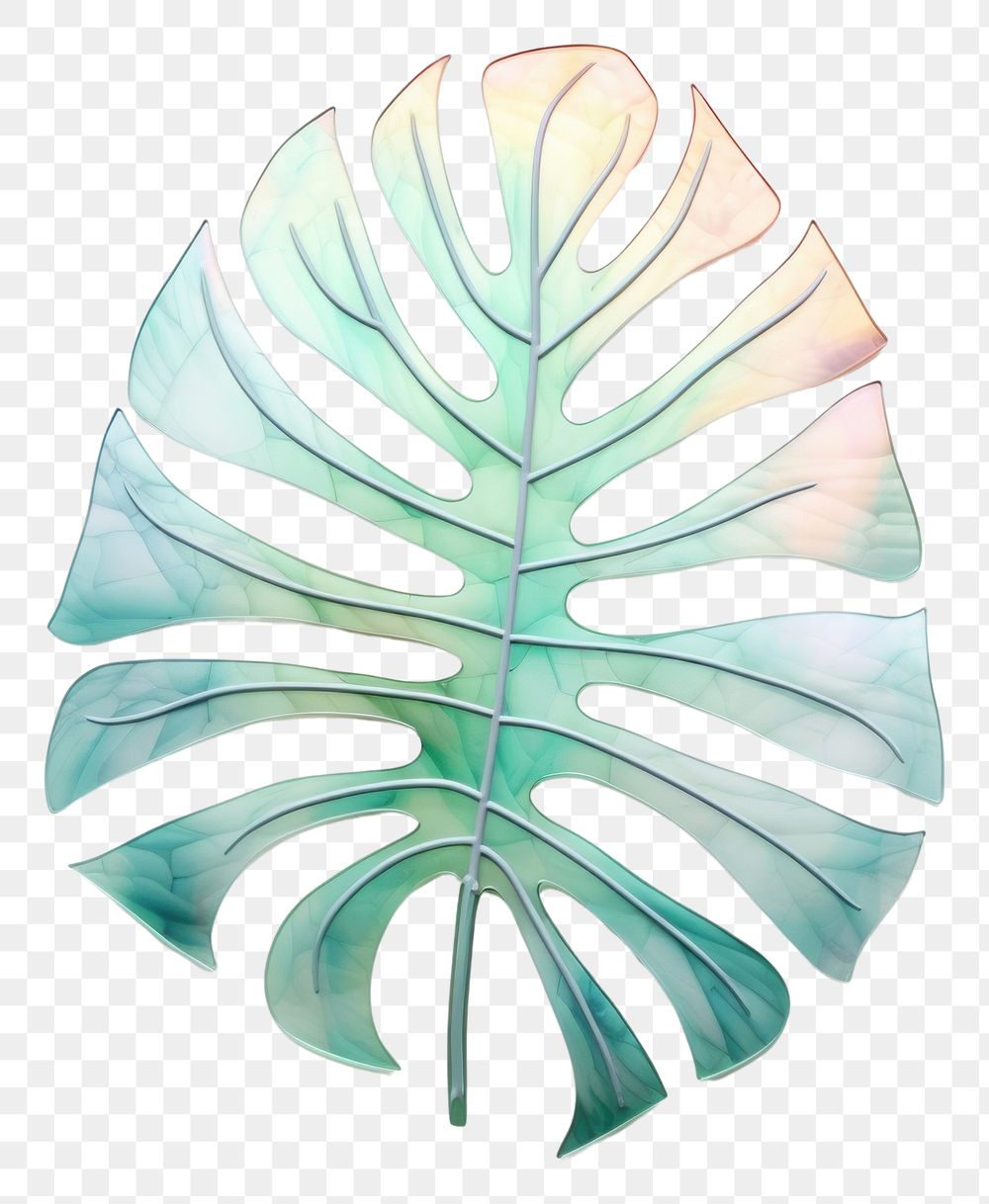 PNG Monstera leaf art nature plant. AI generated Image by rawpixel.