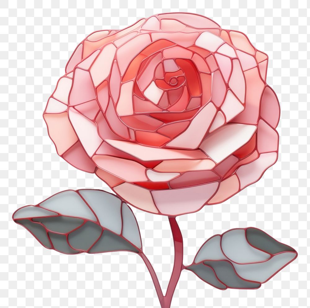 PNG Rose art flower shape. AI generated Image by rawpixel.