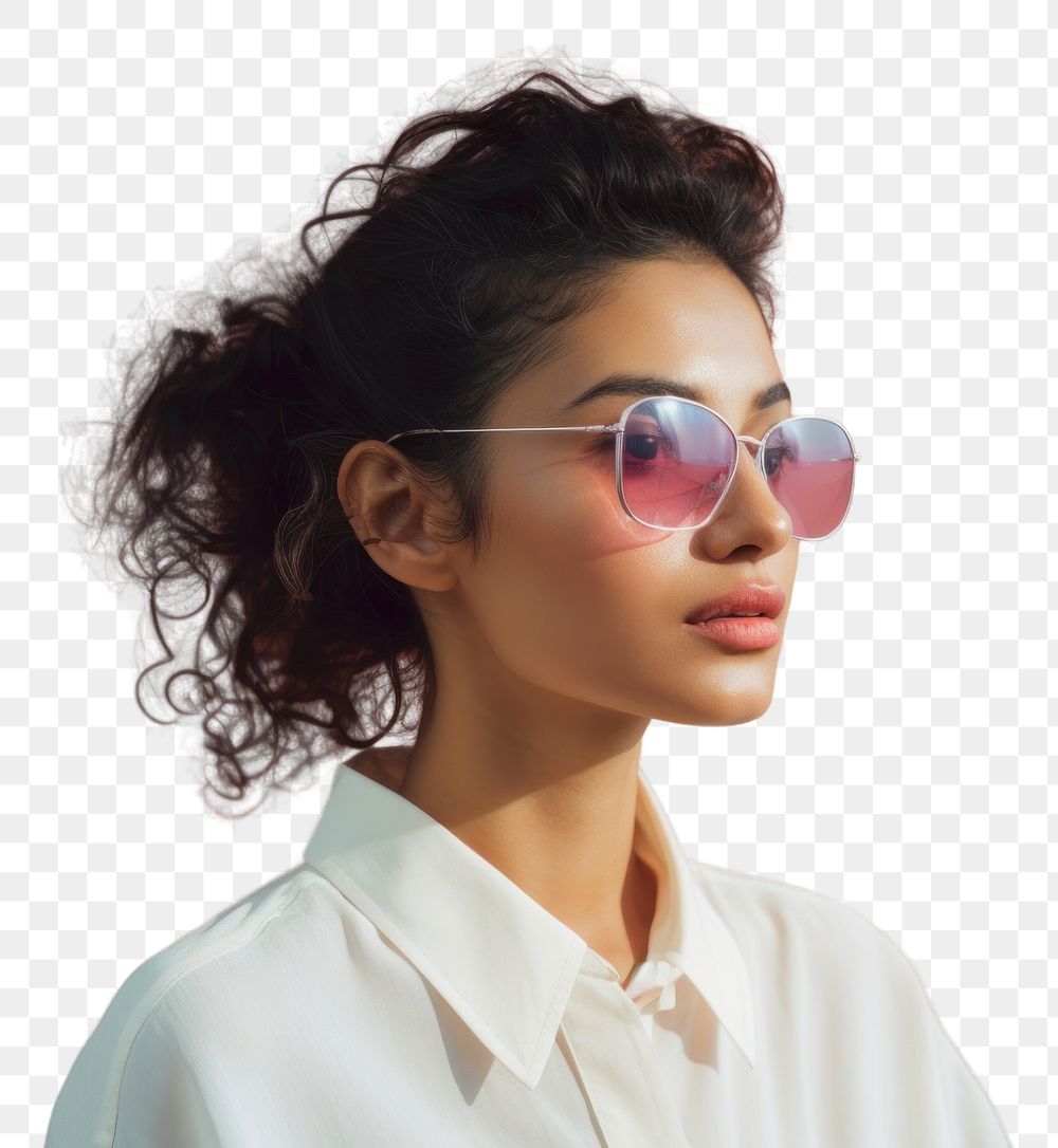 PNG Hispanic women sunglasses portrait adult. AI generated Image by rawpixel.