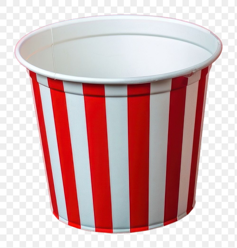 PNG Paper bucket with red stripe cup mug refreshment. AI generated Image by rawpixel.