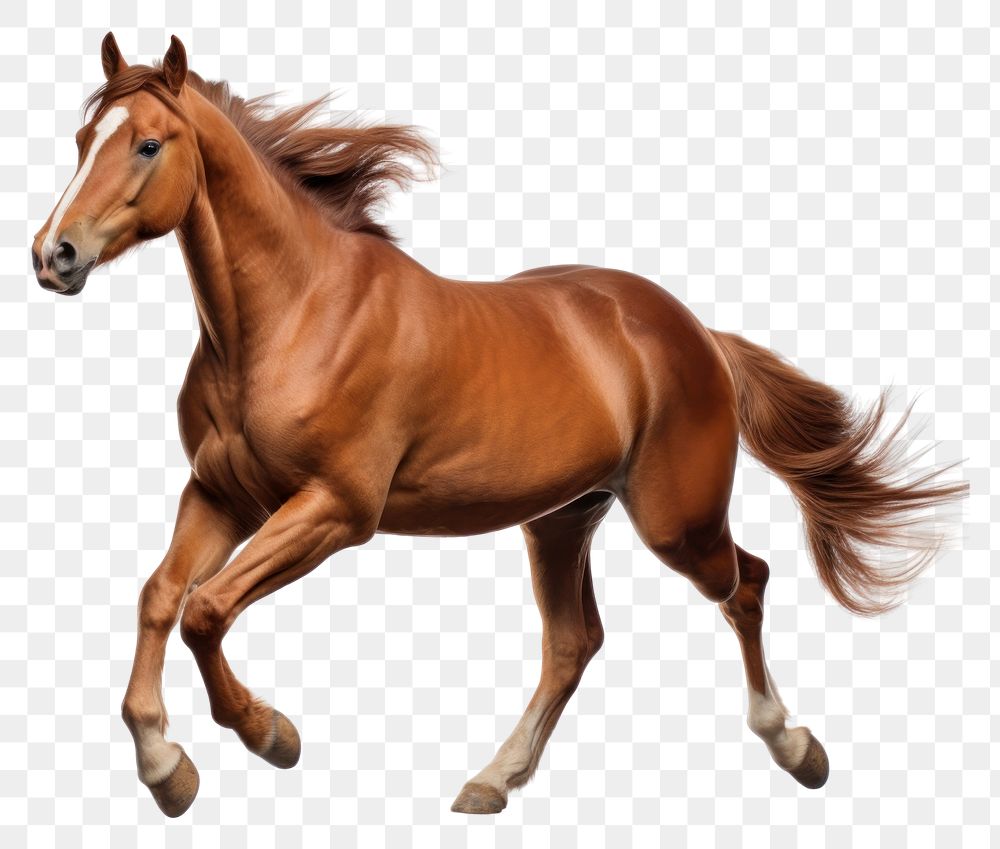 PNG  Horse run horse mammal animal. AI generated Image by rawpixel.