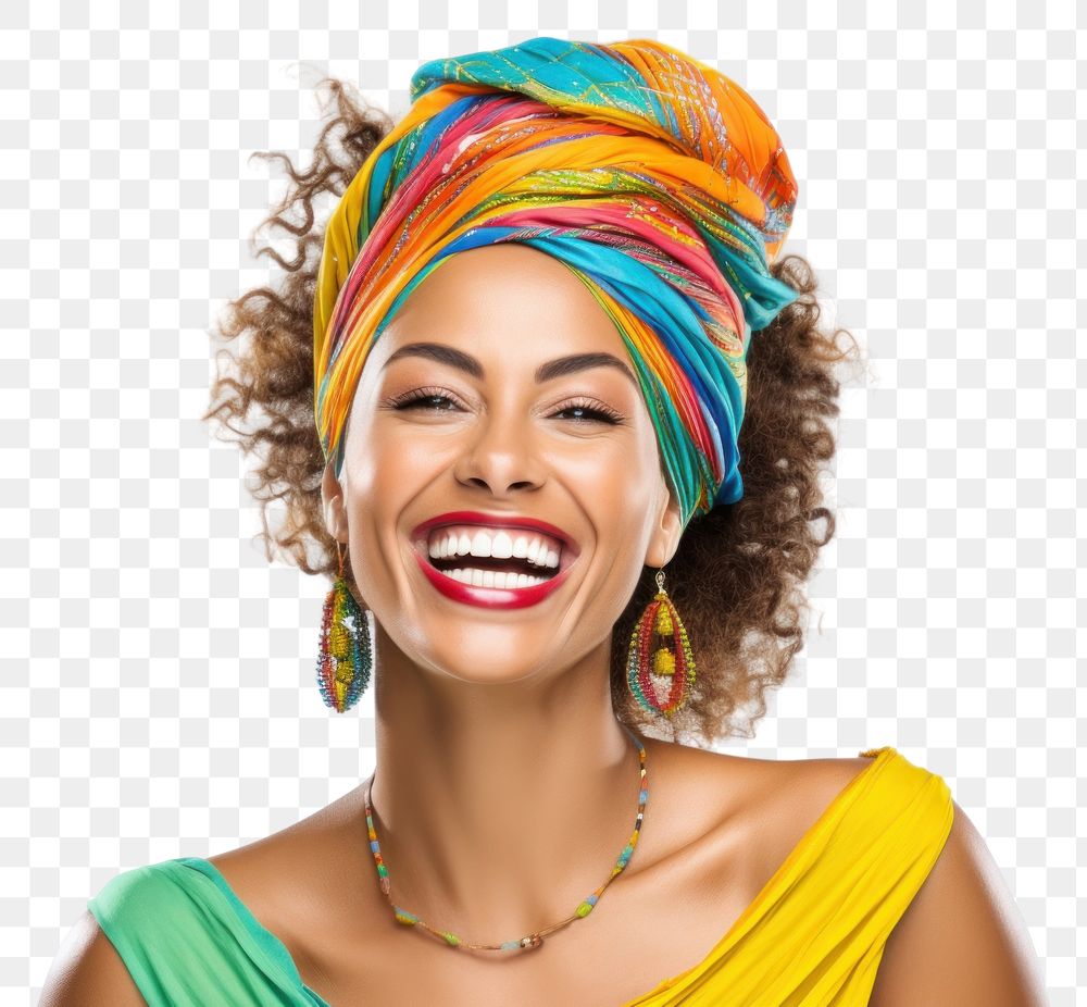 PNG Brazilian Women portrait smile laughing. AI generated Image by rawpixel.