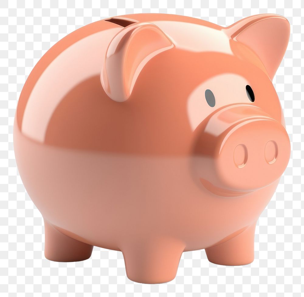 PNG  Piggy bank mammal representation investment. AI generated Image by rawpixel.